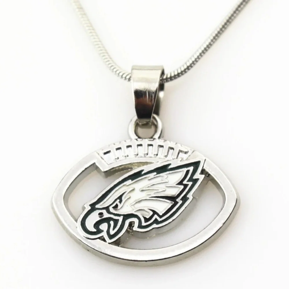Philadelphia Eagles Pendant Silver Necklace‎